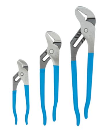 PLIERS TONGUE & GROOVE SET CHANNELLOCK 3PC (ST) - Channellock Style